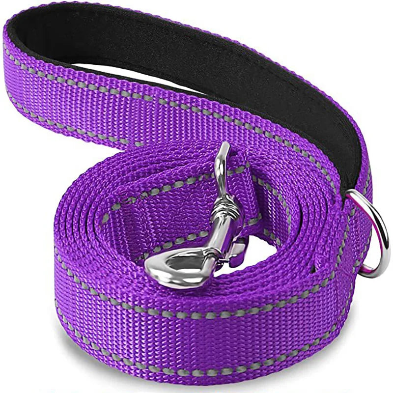 Night Reflection Dog Pet Towing Rope 1.2/1.5/1.8M Guard Rope Pet Walking Training Leash Cats Dogs Harness Collar Lead Strap