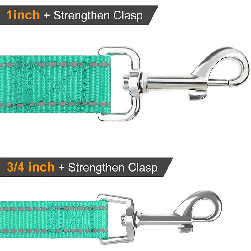 Night Reflection Dog Pet Towing Rope 1.2/1.5/1.8M Guard Rope Pet Walking Training Leash Cats Dogs Harness Collar Lead Strap