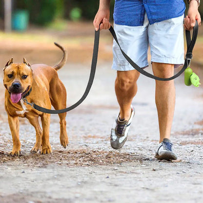 Night Reflection Dog Pet Towing Rope 1.2/1.5/1.8M Guard Rope Pet Walking Training Leash Cats Dogs Harness Collar Lead Strap