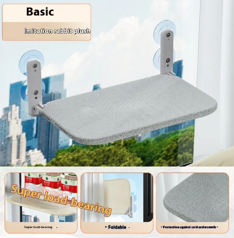 Hamaca de Ventana con Ventosas para Gatos