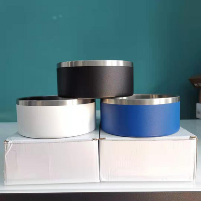 Comedero Vertical de Acero Inoxidable para Perros