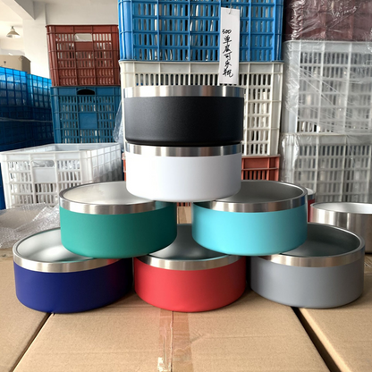 Comedero Vertical de Acero Inoxidable para Perros