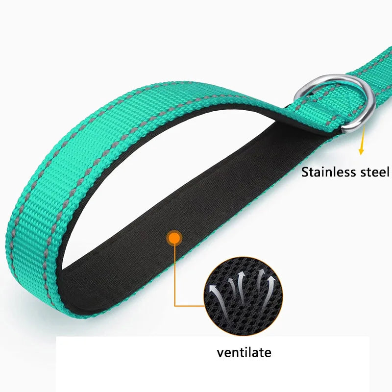 Night Reflection Dog Pet Towing Rope 1.2/1.5/1.8M Guard Rope Pet Walking Training Leash Cats Dogs Harness Collar Lead Strap